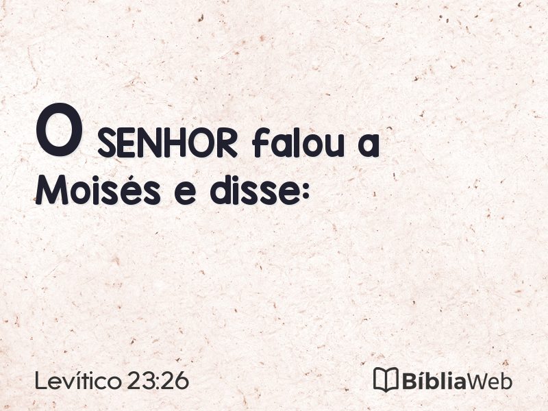 Levítico 23:26 em imagem para compartilhar