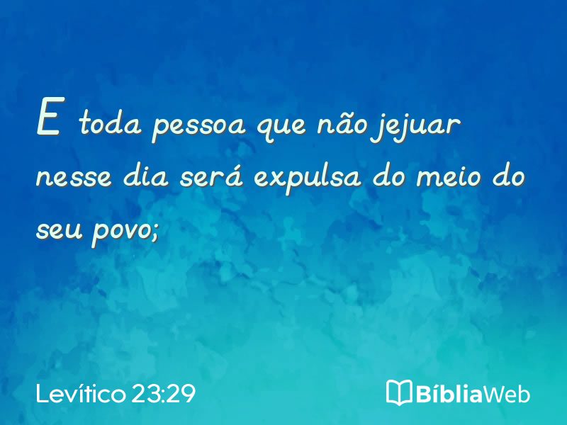 Levítico 23:29 em imagem para compartilhar