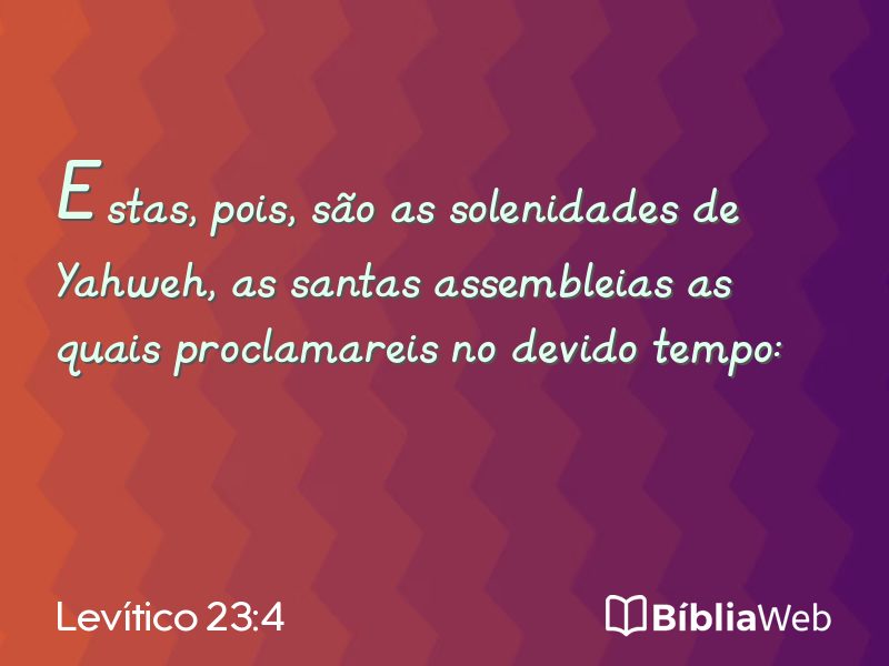 Levítico 23:4 em imagem para compartilhar