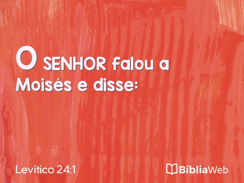 Levítico 24:1 em imagem para compartilhar