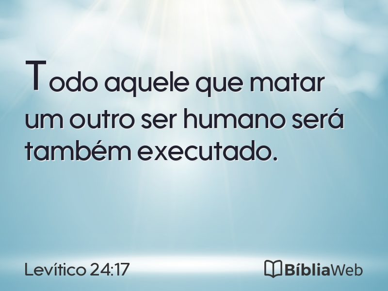 Levítico 24:17 em imagem para compartilhar