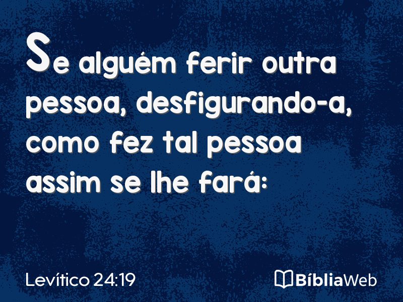 Levítico 24:19 em imagem para compartilhar
