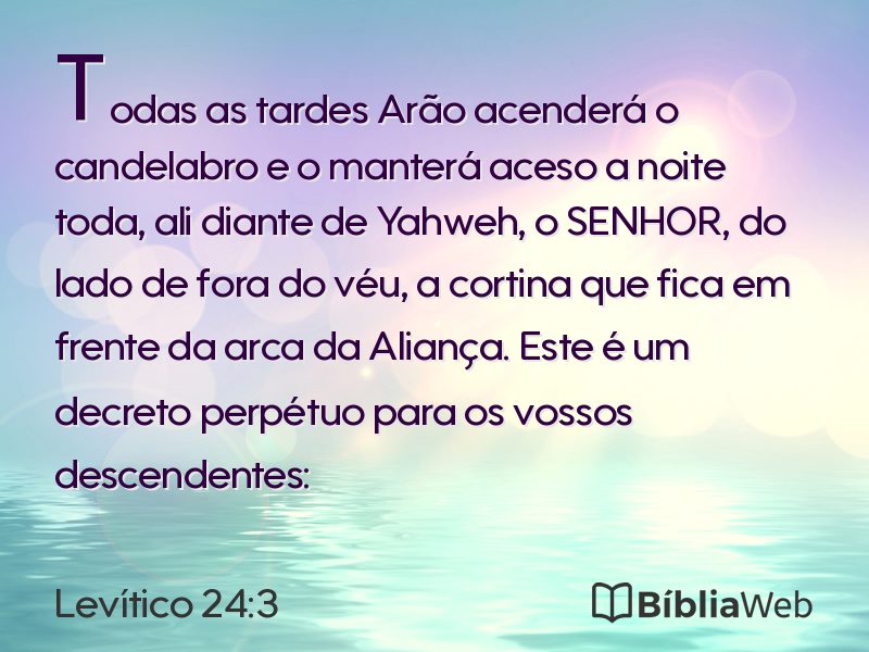 Levítico 24:3 em imagem para compartilhar