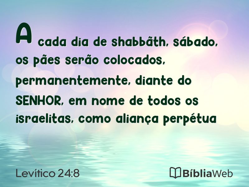 Levítico 24:8 em imagem para compartilhar