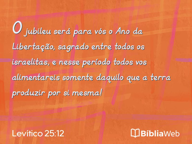 Levítico 25:12 em imagem para compartilhar