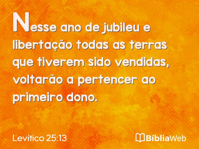 Levítico 25:13 em imagem para compartilhar