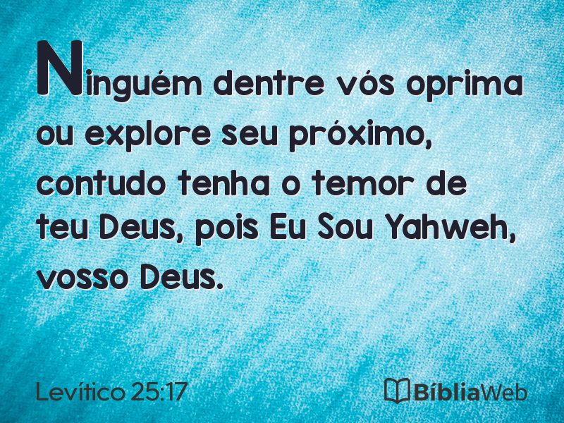 Levítico 25:17 em imagem para compartilhar