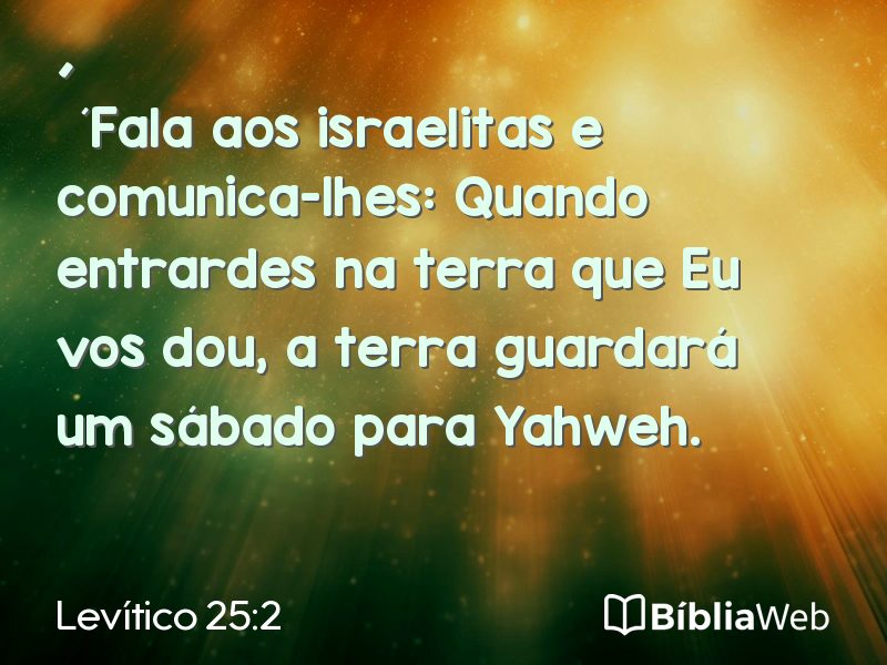 Levítico 25:2 em imagem para compartilhar