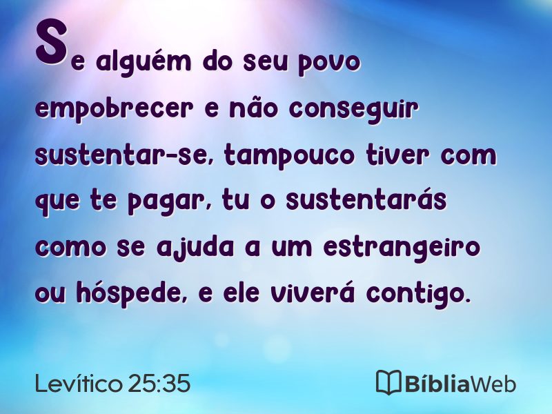 Levítico 25:35 em imagem para compartilhar
