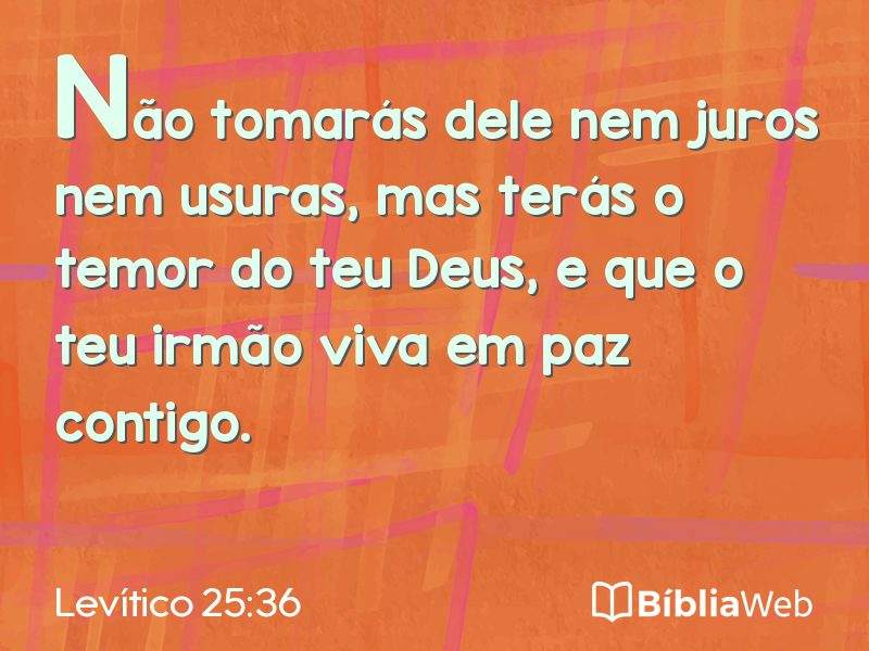 Levítico 25:36 em imagem para compartilhar