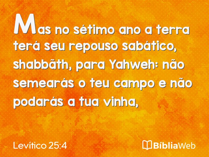 Levítico 25:4 em imagem para compartilhar