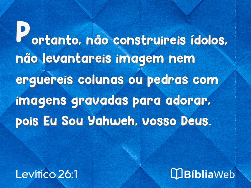Levítico 26:1 em imagem para compartilhar