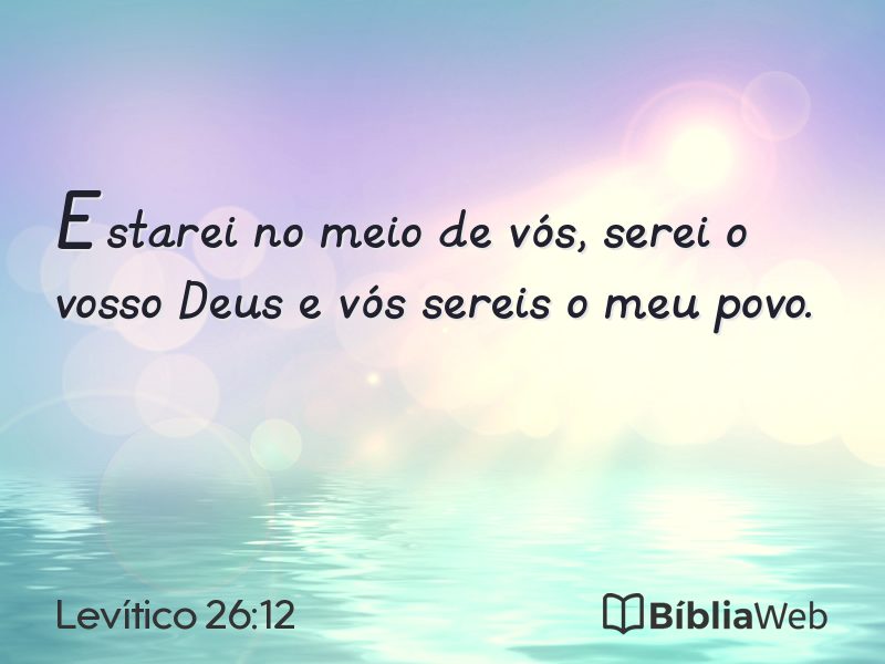 Levítico 26:12 em imagem para compartilhar