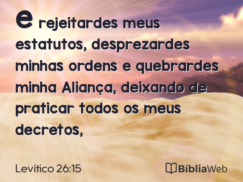 Levítico 26:15 em imagem para compartilhar
