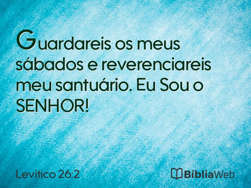 Levítico 26:2 em imagem para compartilhar