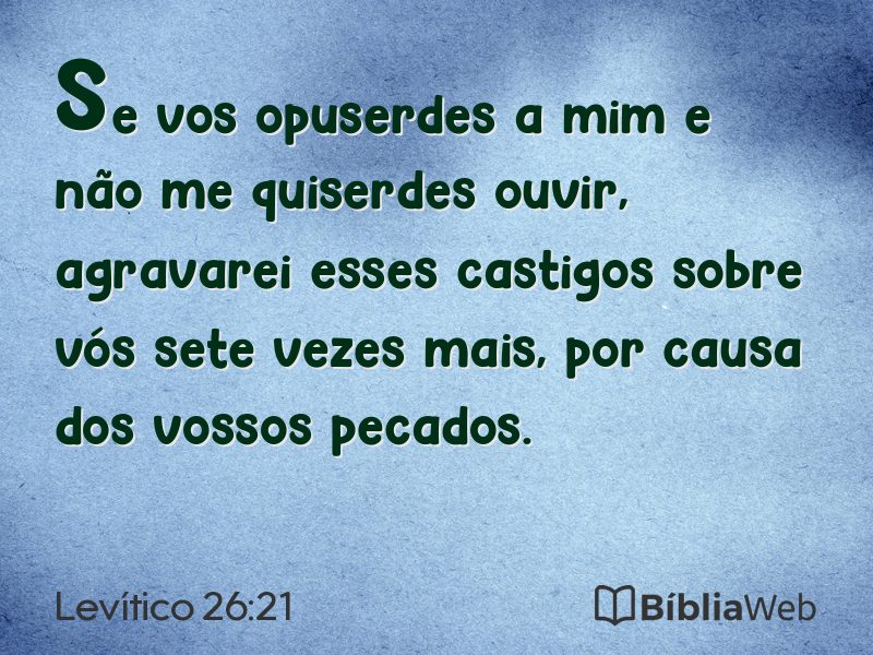 Levítico 26:21 em imagem para compartilhar