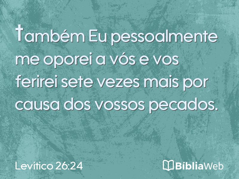 Levítico 26:24 em imagem para compartilhar