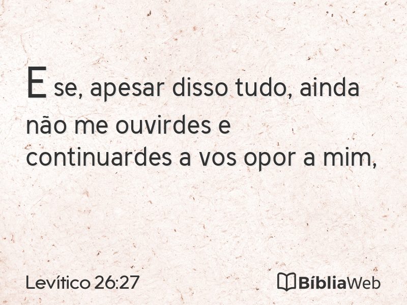 Levítico 26:27 em imagem para compartilhar