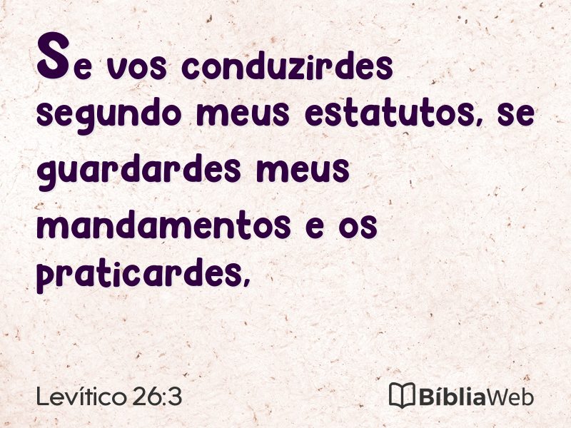 Levítico 26:3 em imagem para compartilhar