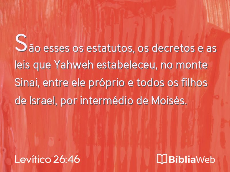 Levítico 26:46 em imagem para compartilhar
