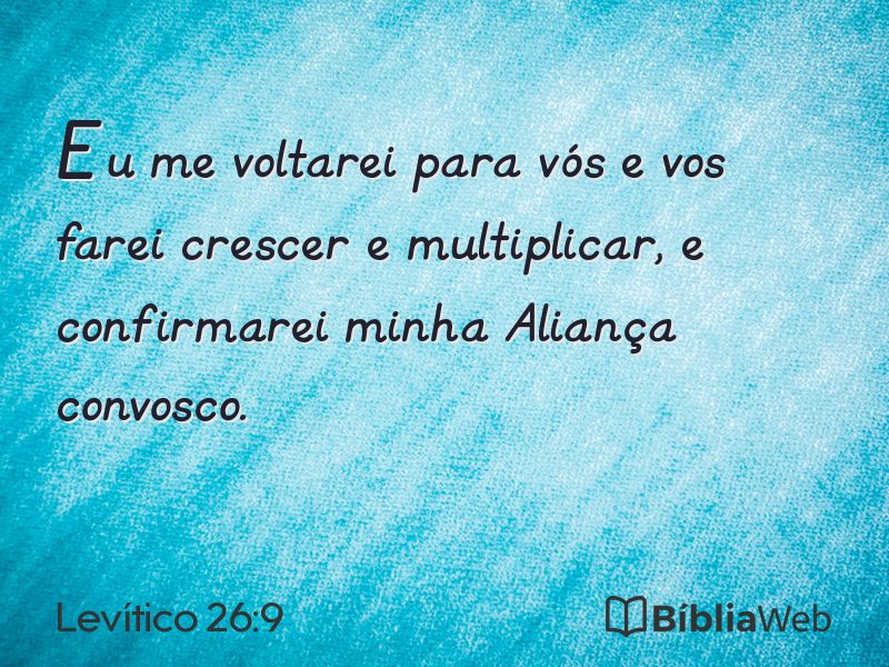 Levítico 26:9 em imagem para compartilhar