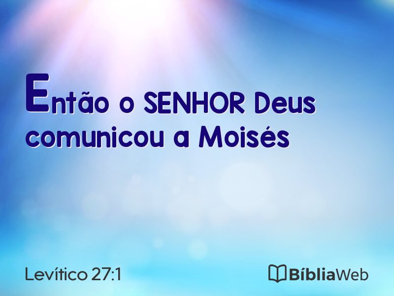Levítico 27:1 em imagem para compartilhar