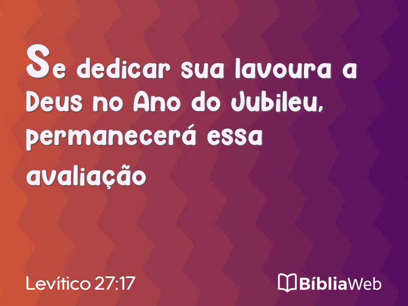 Levítico 27:17 em imagem para compartilhar