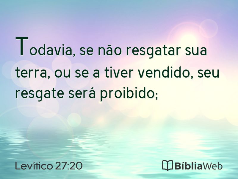 Levítico 27:20 em imagem para compartilhar