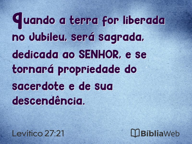 Levítico 27:21 em imagem para compartilhar
