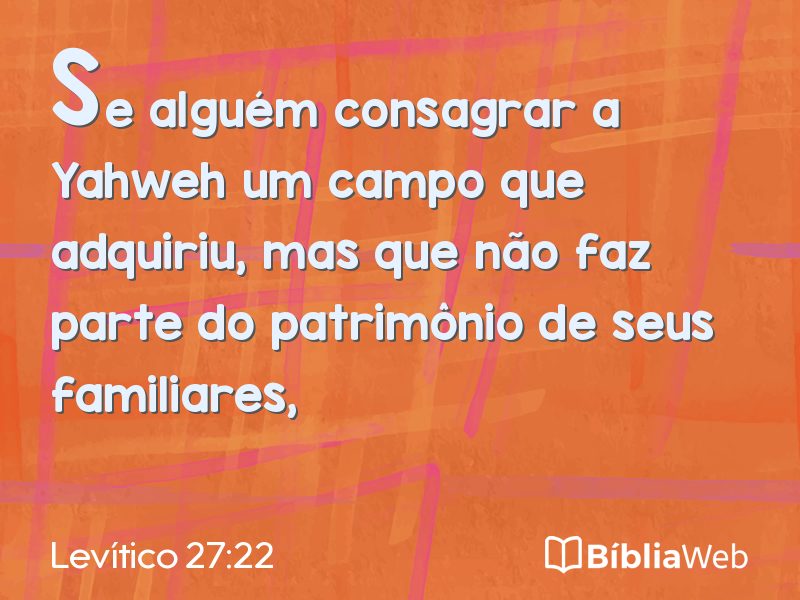 Levítico 27:22 em imagem para compartilhar