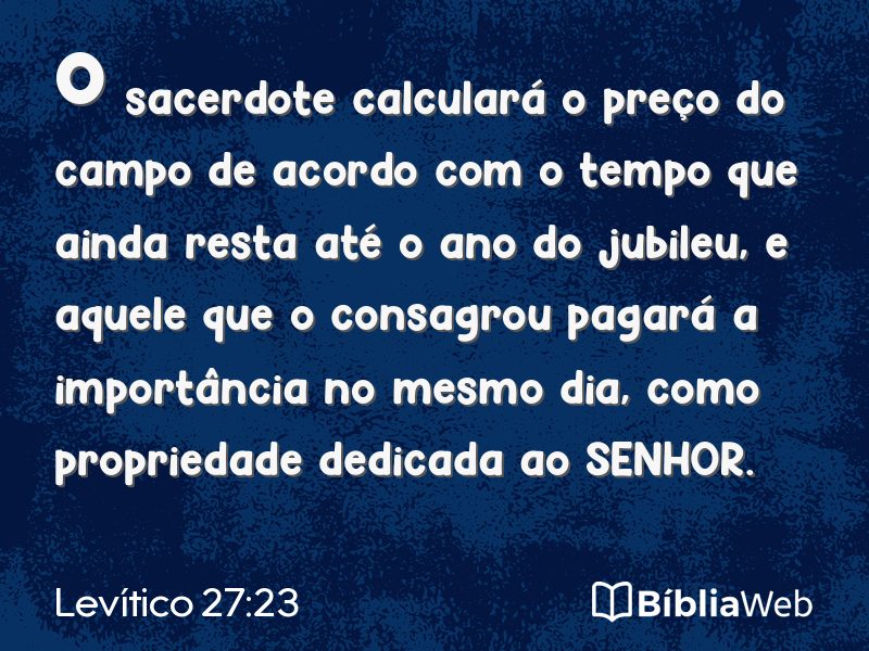 Levítico 27:23 em imagem para compartilhar