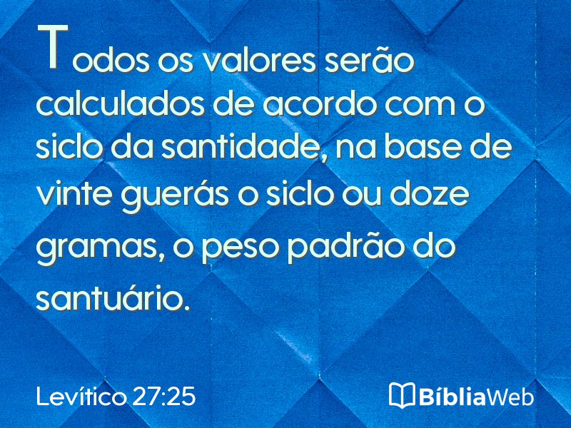 Levítico 27:25 em imagem para compartilhar