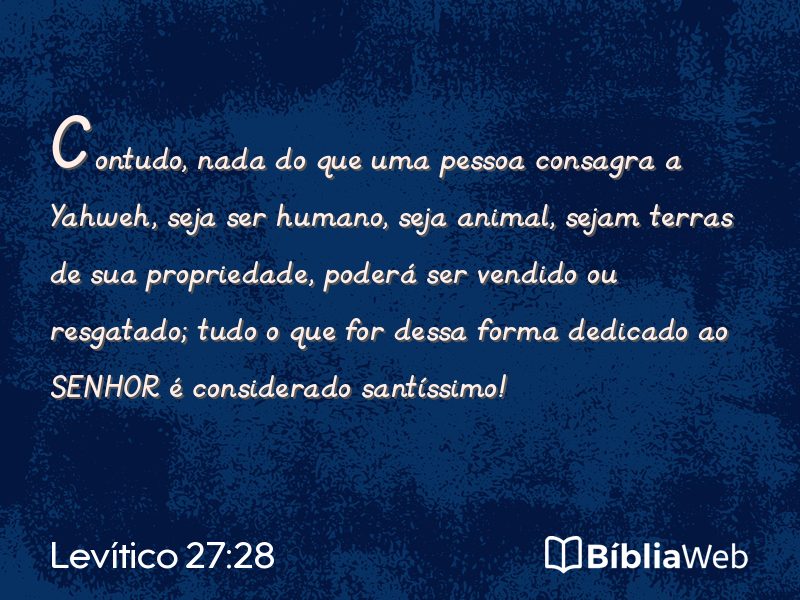 Levítico 27:28 em imagem para compartilhar