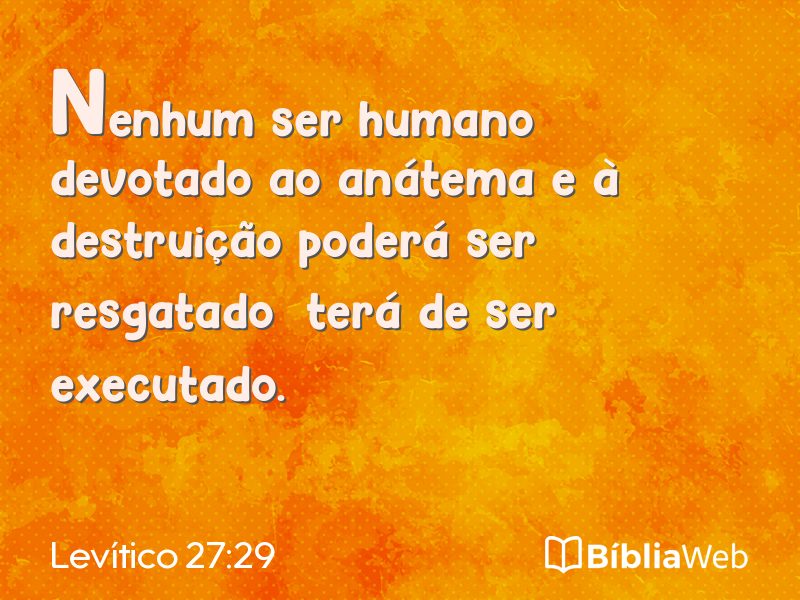 Levítico 27:29 em imagem para compartilhar