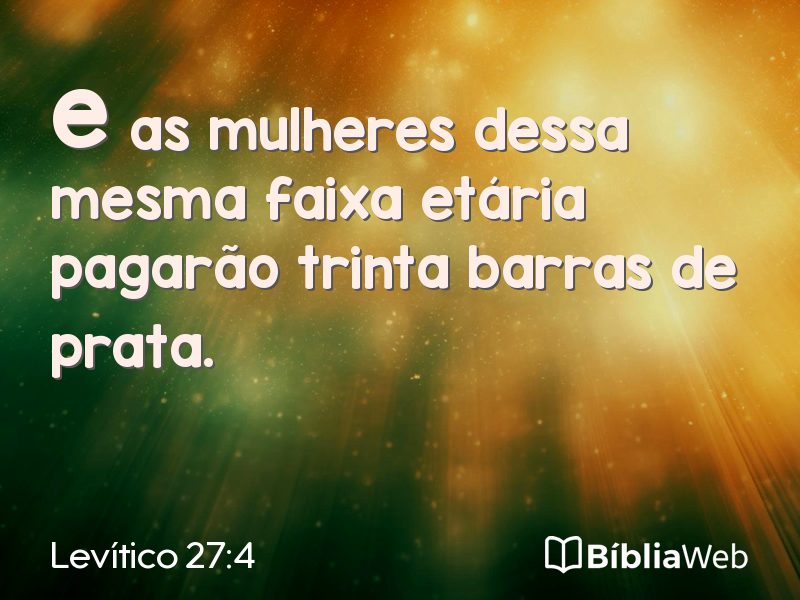 Levítico 27:4 em imagem para compartilhar