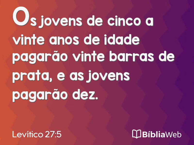 Levítico 27:5 em imagem para compartilhar