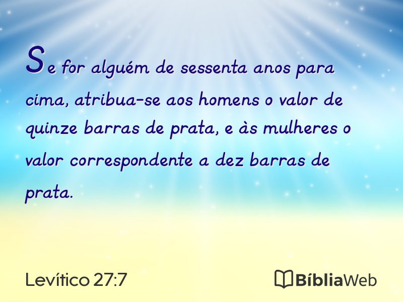 Levítico 27:7 em imagem para compartilhar