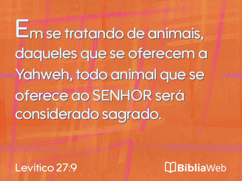 Levítico 27:9 em imagem para compartilhar