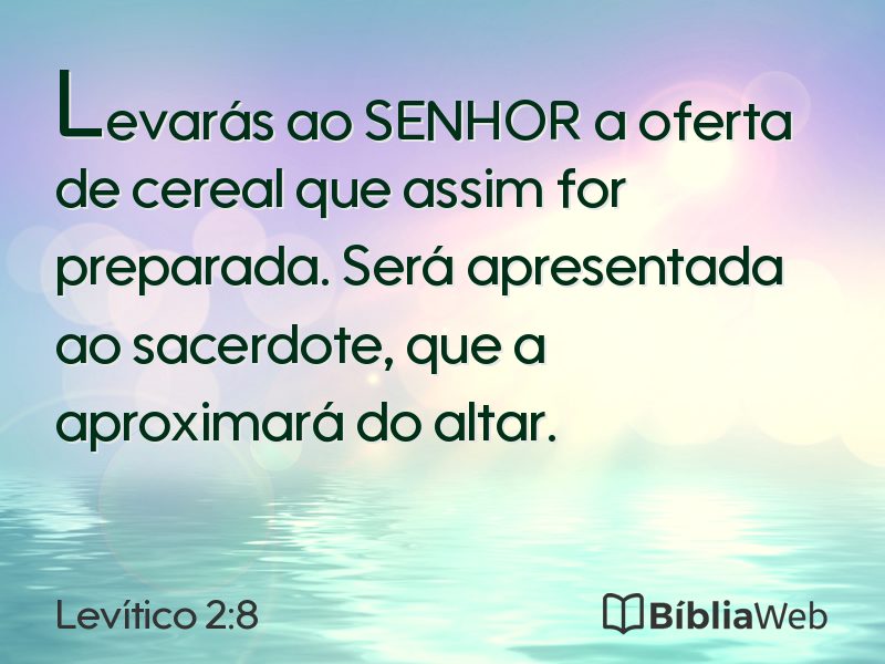 Levítico 2:8 em imagem para compartilhar