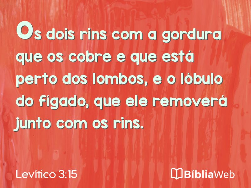Levítico 3:15 em imagem para compartilhar