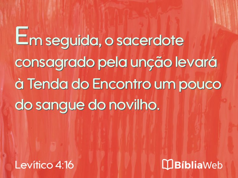 Levítico 4:16 em imagem para compartilhar