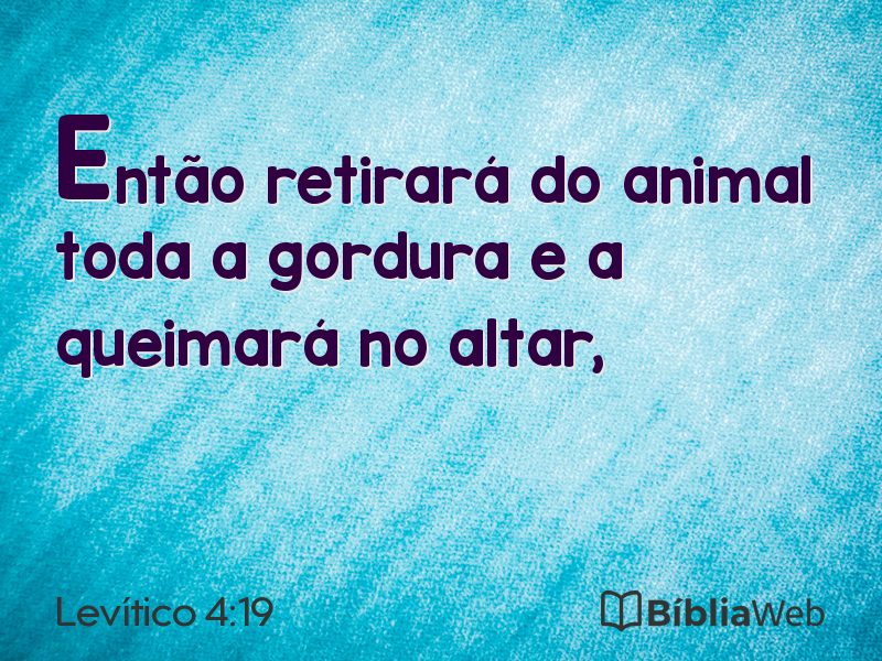 Levítico 4:19 em imagem para compartilhar
