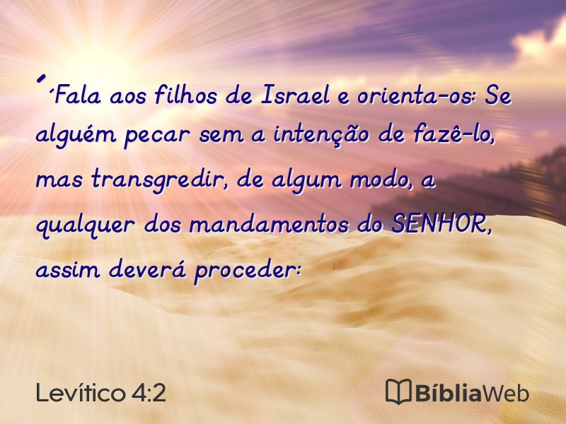 Levítico 4:2 em imagem para compartilhar