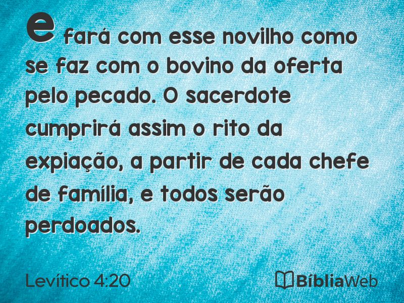 Levítico 4:20 em imagem para compartilhar