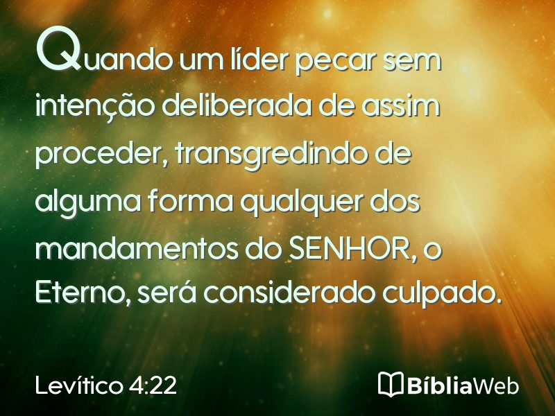 Levítico 4:22 em imagem para compartilhar