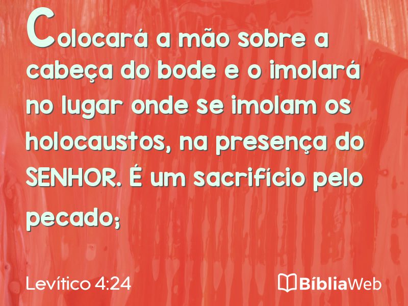 Levítico 4:24 em imagem para compartilhar