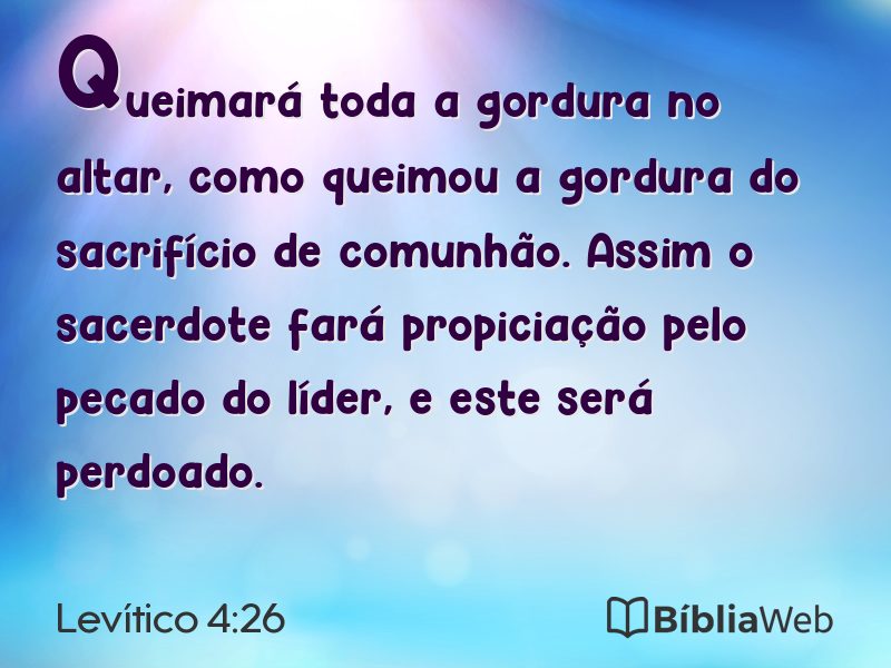 Levítico 4:26 em imagem para compartilhar