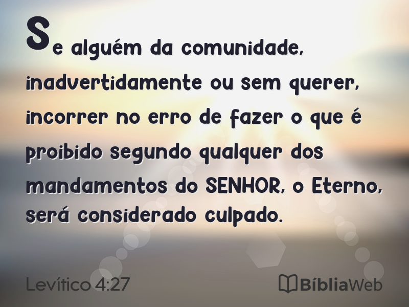 Levítico 4:27 em imagem para compartilhar