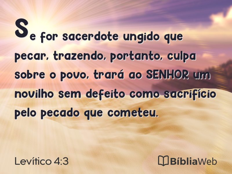 Levítico 4:3 em imagem para compartilhar