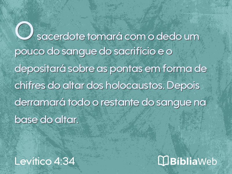 Levítico 4:34 em imagem para compartilhar